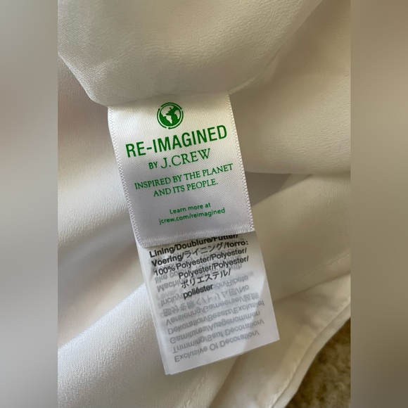 J.Crew one-shoulder maxi dress in cotton poplin w/ color ribbon stripes. Size 12 - Picture 10 of 14